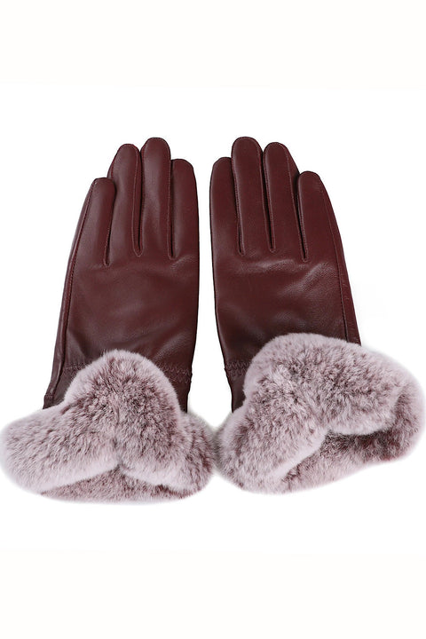 Guantes de cuero auténtico