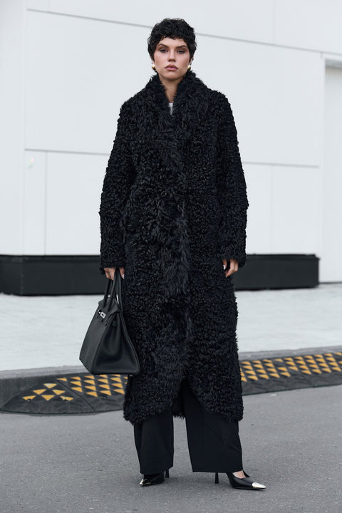 Long Tuscan Shearling Coat