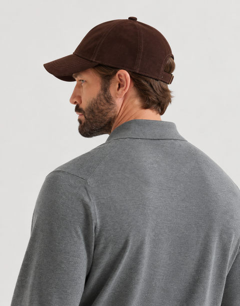 Sombrero de ante genuino para hombre