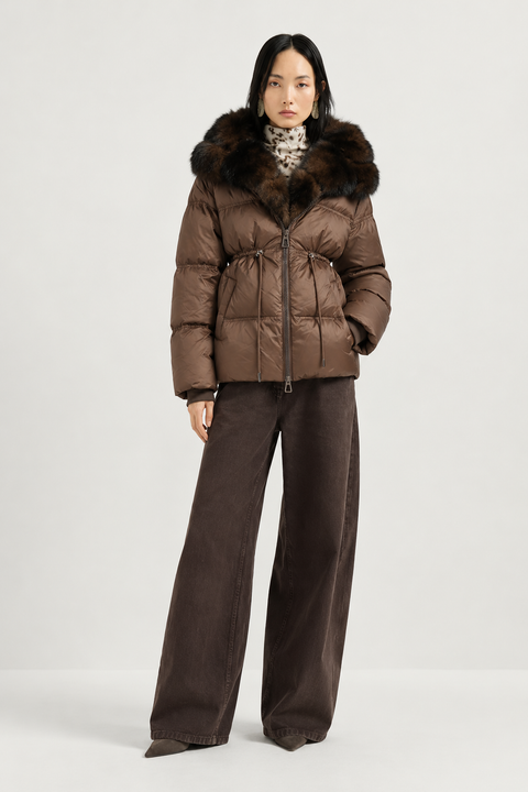 Parkas de plumón con piel de zorro