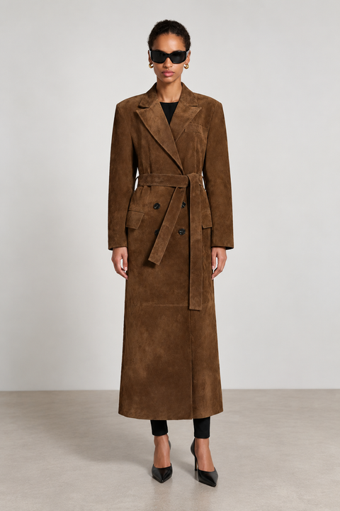 Gabardina de ante