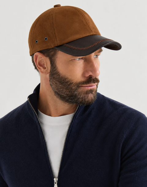 Sombrero de ante genuino para hombre