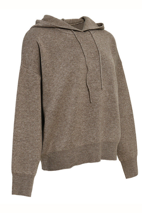 Completo da jogging color tortora in misto lana
