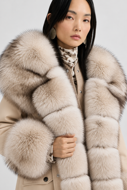 Lined Fox Fur Parka