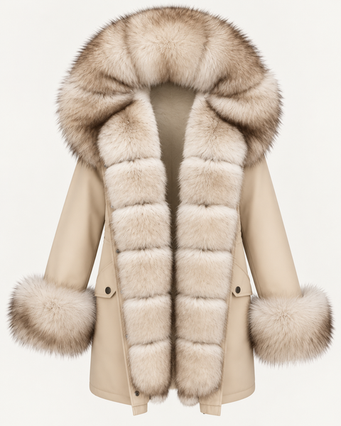 Lined Fox Fur Parka