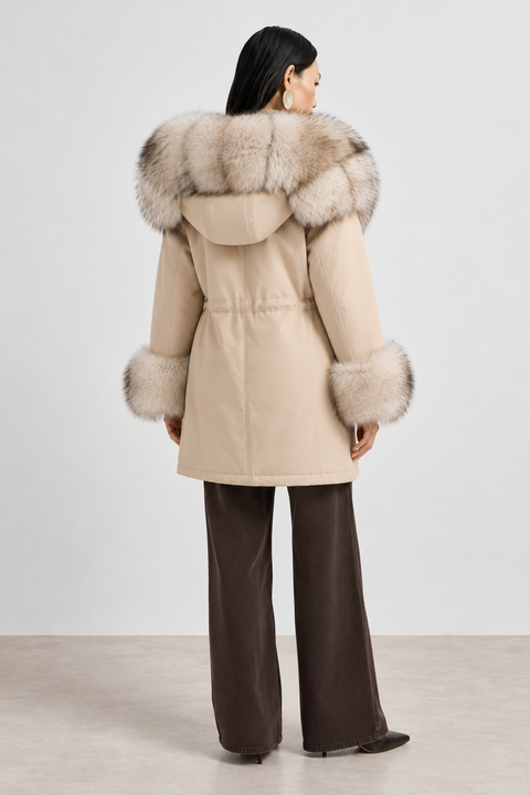 Lined Fox Fur Parka