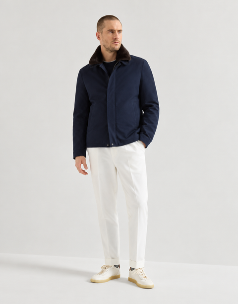 Chaqueta para hombre forrada de piel de visón