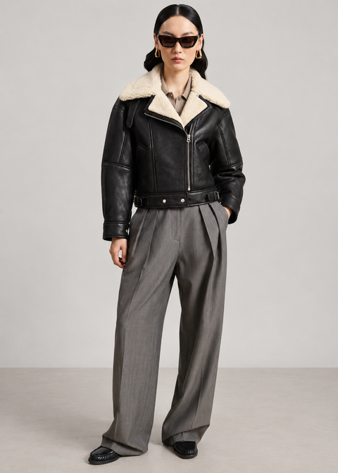 Chaqueta de piel de oveja
