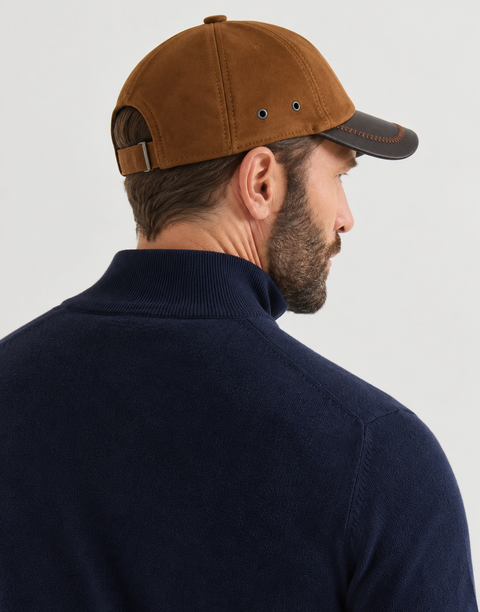 Sombrero de ante genuino para hombre