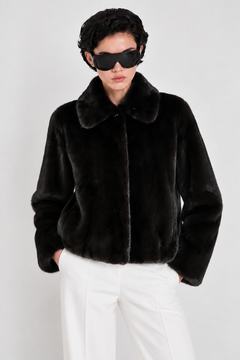 Veste en vison véritable