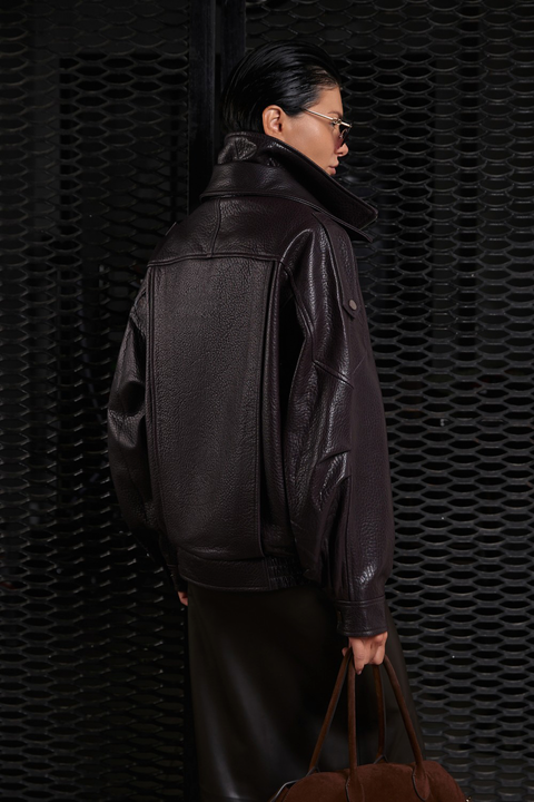 Dark Brown Sheepskin Jacket