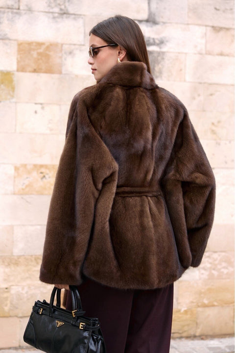 Short Brown Mink Coat