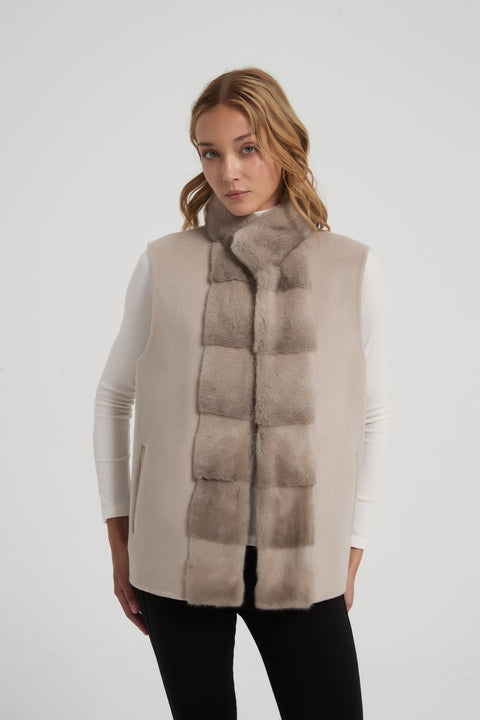 Convertible 2-in-1 Cashmere Jacket