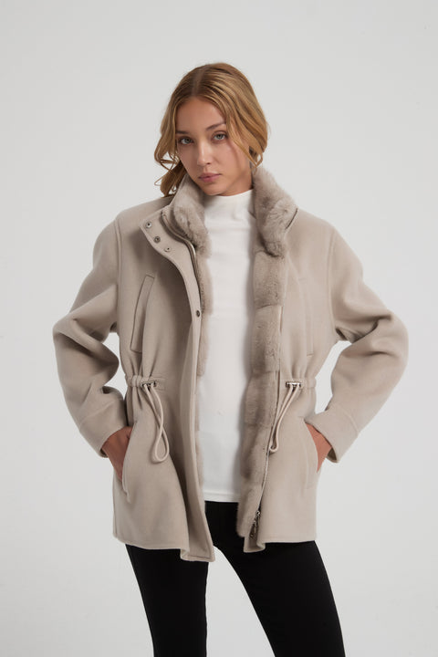 Convertible 2-in-1 Cashmere Jacket