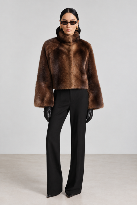 Wendbare Lammfelljacke