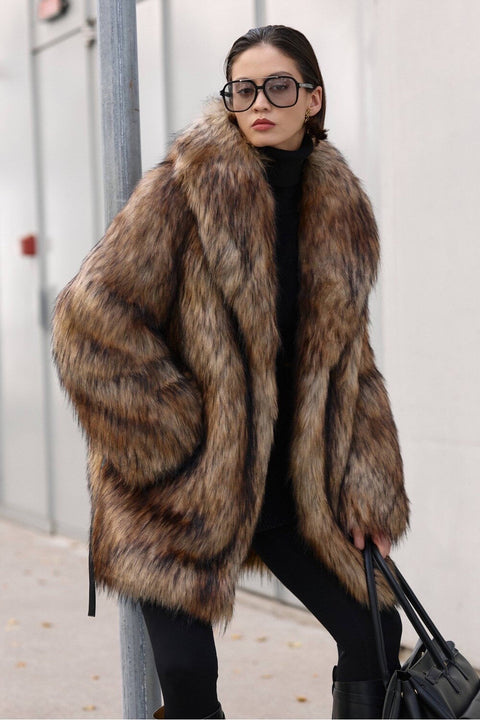 Oversized Faux Fur Coat