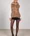 Gilet in pelliccia di visone marrone