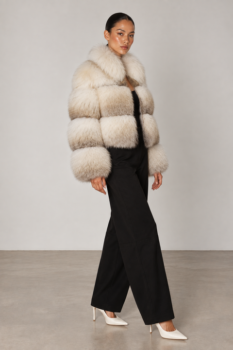 Gold Fox Fur Coat