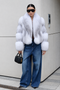 Cappotto in pelliccia di volpe artica