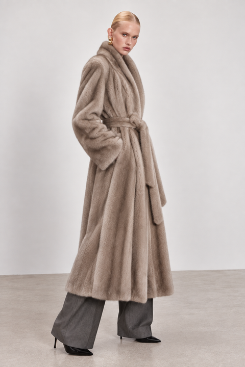 Genuine Mink Long Coat