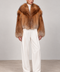 Cappotto in pelliccia di volpe rossa