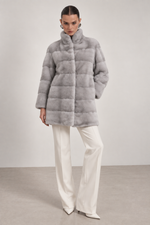 Grey Mink Coat