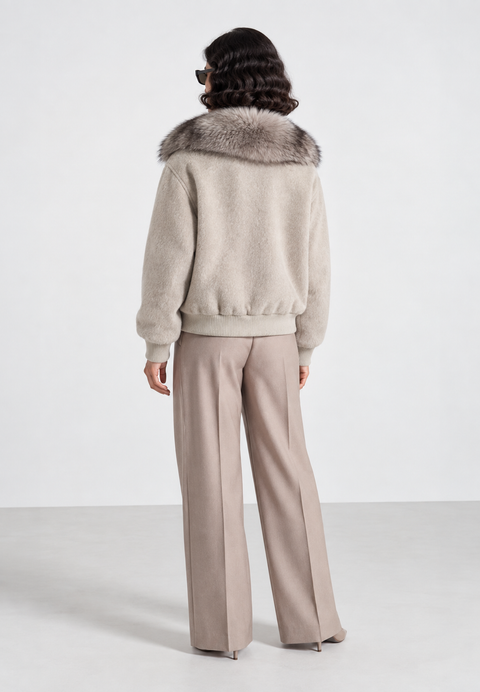 Merino Jacket with Fur