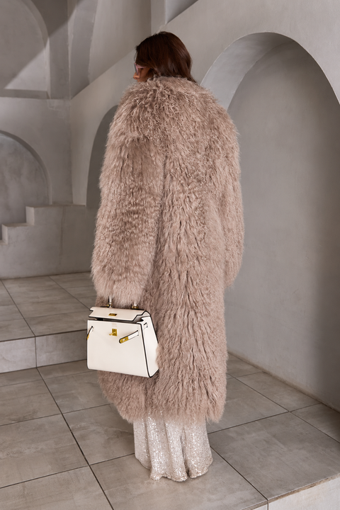 Cappotto mongolo lungo