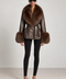 Chaqueta de cuero negra Allegra