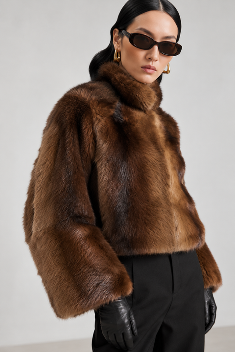 Wendbare Lammfelljacke