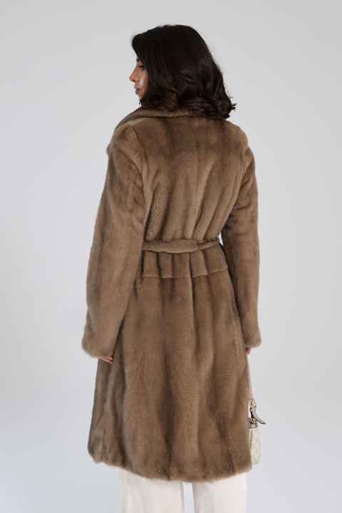 Midi Mink Fur Coat