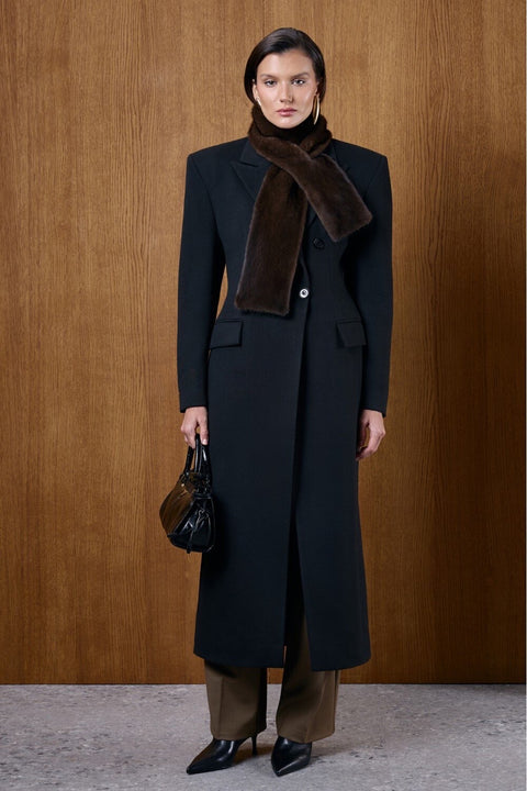 Brown Mink Fur Scarf