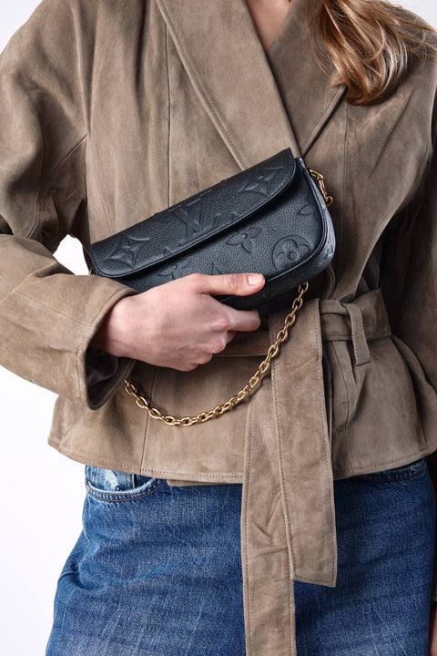 Cropped Truffle Suede Jacket