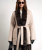 Cashmere-Blend Coat with Mink