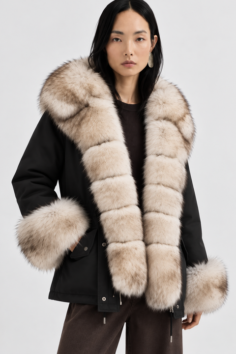 Short Lined Fur Parka