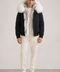 Men Short Lined Fur Parka