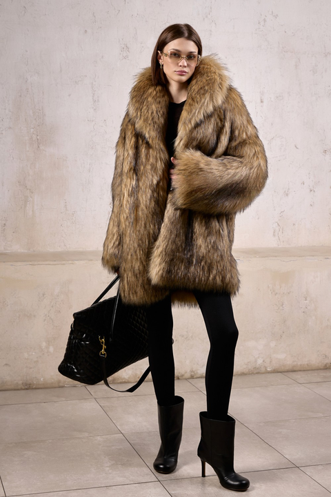 Oversized Faux Fur Coat