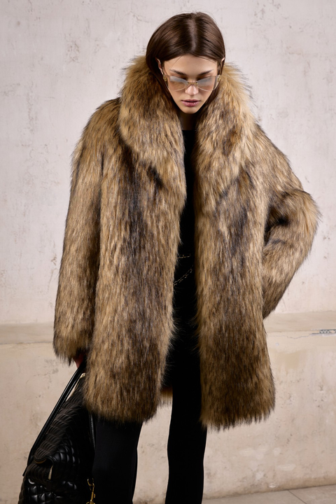 Oversized Faux Fur Coat